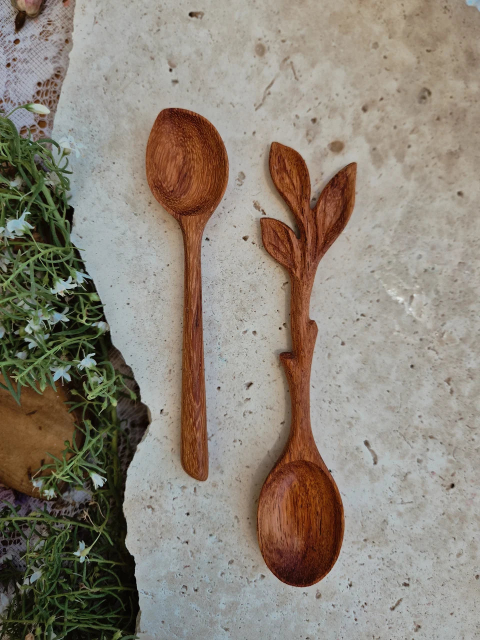 Woodland Leaf Spoon - Evergreen Child