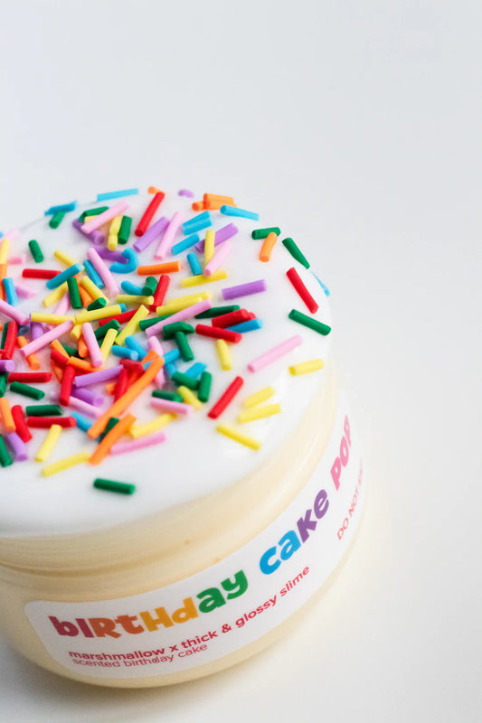 On Cloud Slime - Birthday Cake Pop