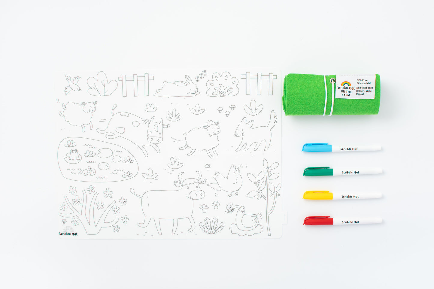 On the Farm Reusable Scribble Mat