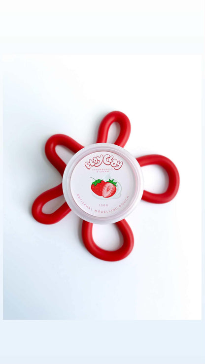 Strawberries and Cream Play Clay and Cutter Set