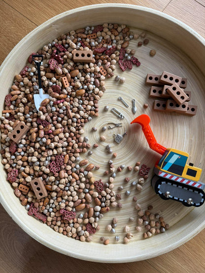 Cars and Construction Sensory Base — Montessori Small World Play Kit