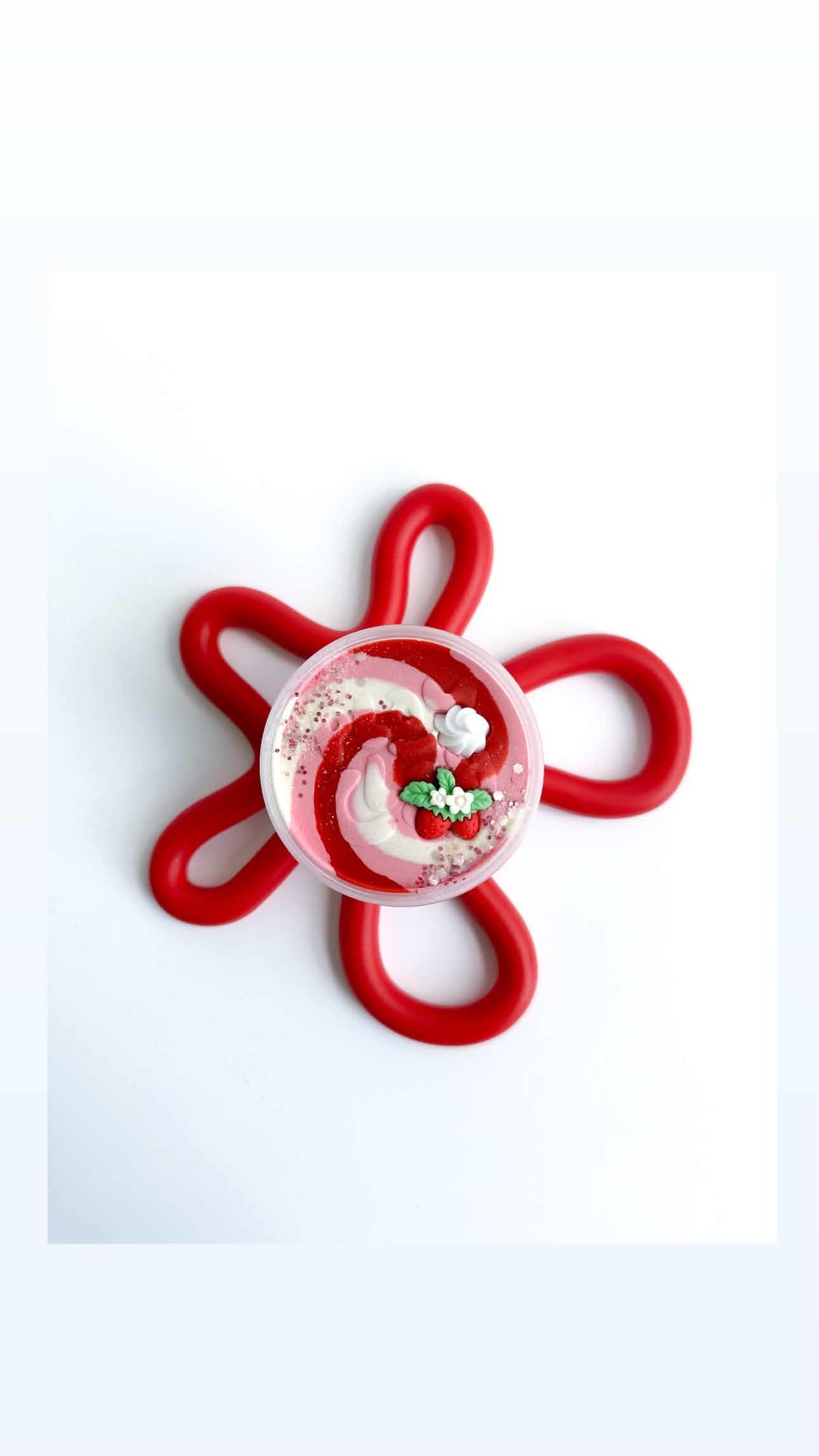 Strawberries and Cream Play Clay and Cutter Set